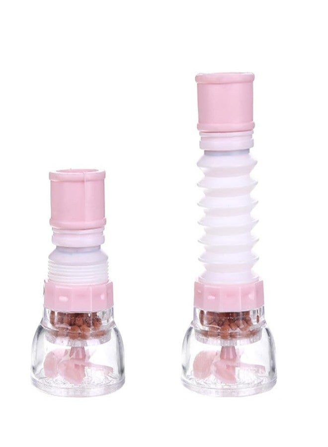 Much Hotter Water Filter Faucet Bathroom Sink - Water Filter for Sink Bathroom Faucet Extender Kitchen Sink Water Filter - 360° Adjustable Shower Head Filter Shower Faucet Handle for Kitchen Accessories (Pink) - Image 5